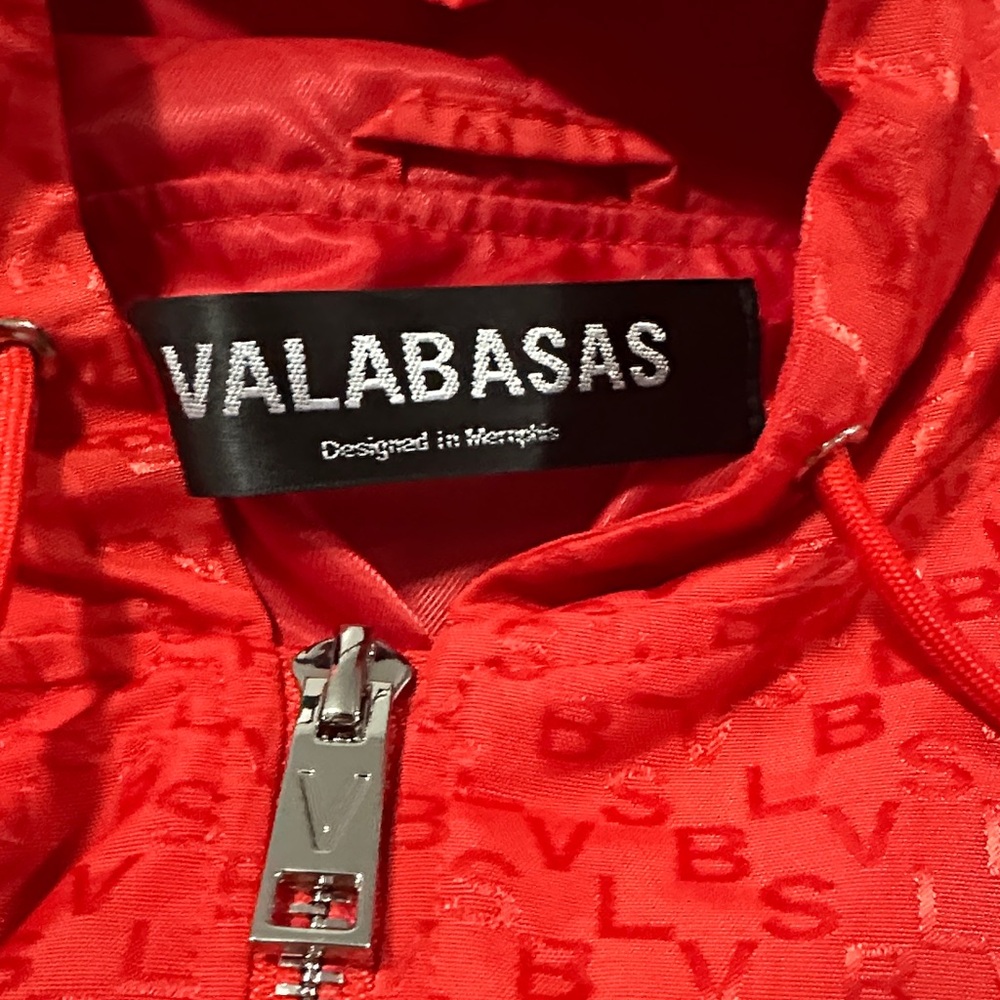 Valabasas Vibrant Red Patterned Jacket - image 3
